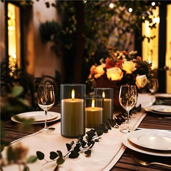 Flameless Candles Battery Operated Candles- Flickering LED Candles - Picture 2 of 7